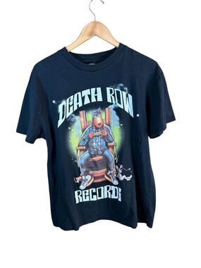 Death Row Records Large T-shirt Black